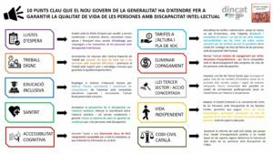 Dincat demana al nou Govern impulsar polítiques públiques concertades amb el  sector de la discapacitat intel·lectual